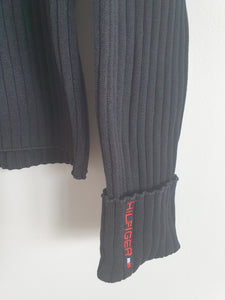 Tommy Hilfiger Womens Black Polo Neck - XL
