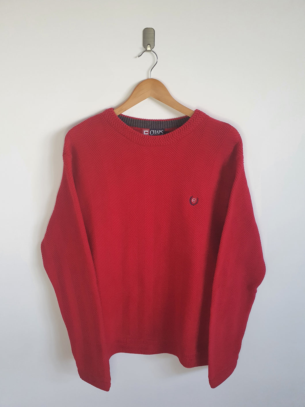 Ralph Lauren Chaps Red Crew Neck Sweatshirt - M