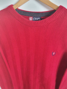 Ralph Lauren Chaps Red Crew Neck Sweatshirt - M
