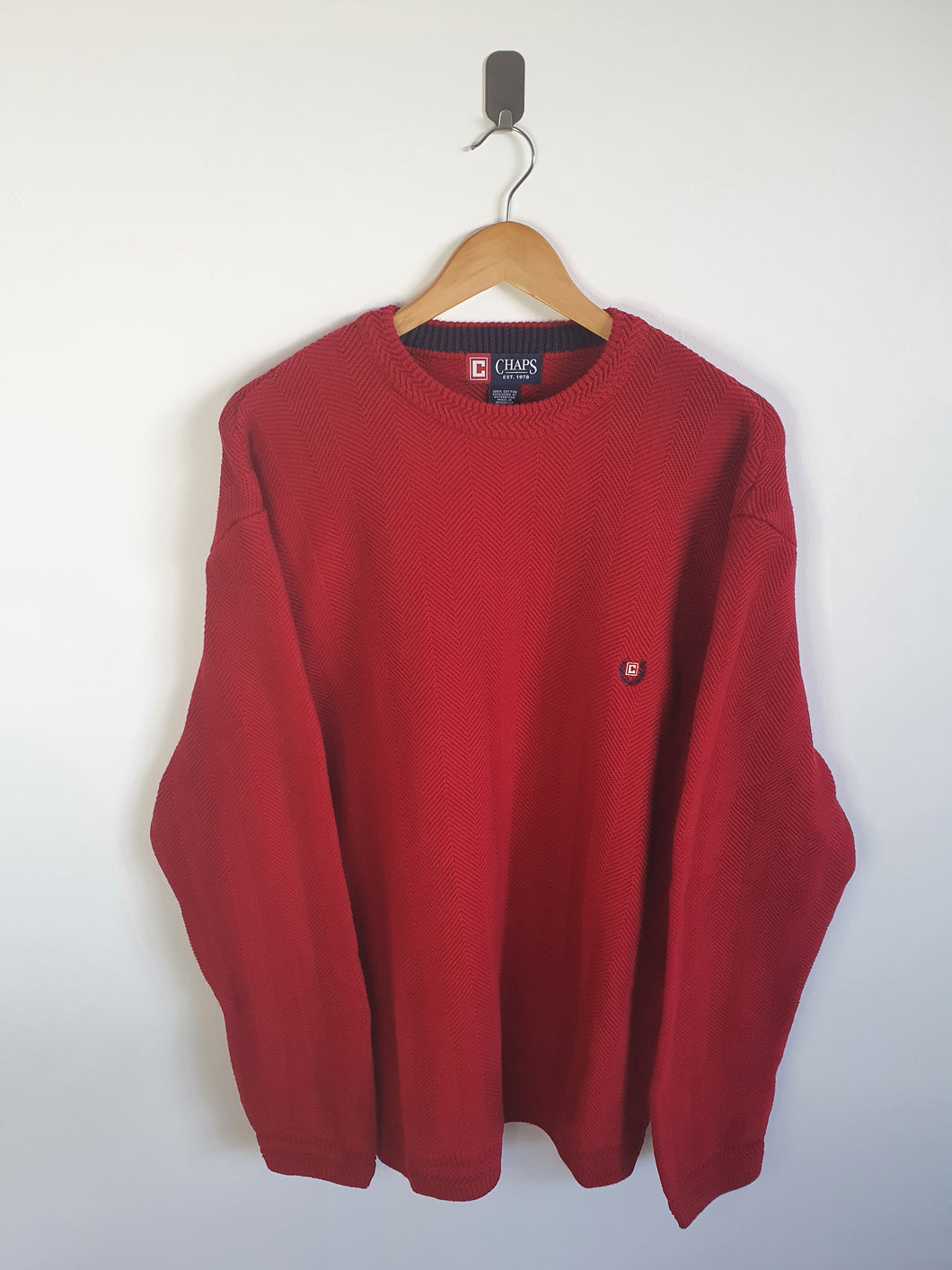 Ralph Lauren Chaps Red Crew Neck Sweatshirt - XL