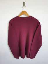 Load image into Gallery viewer, Ralph Lauren Chaps Burgundy V Neck Sweatshirt - M
