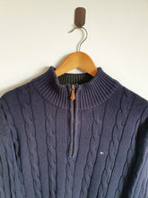 Load image into Gallery viewer, Tommy Hilfiger Navy 1/4 Zip Pullover - XL

