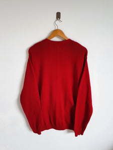 Ralph Lauren Chaps Red Cardigan - M