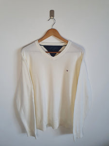 Tommy Hilfiger Cream Sweatshirt - XL