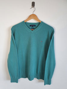 Tommy Hilfiger Turquoise Sweatshirt - S