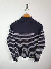 Load image into Gallery viewer, Tommy Hilfiger Womens Stripe Turtleneck/ Polo Neck - L
