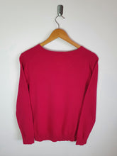 Load image into Gallery viewer, Tommy Hilfiger Womens Hot Pink V Neck Sweatshirt - M
