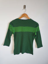 Load image into Gallery viewer, Ralph Lauren Womens Green/ Black Striped Top - XS
