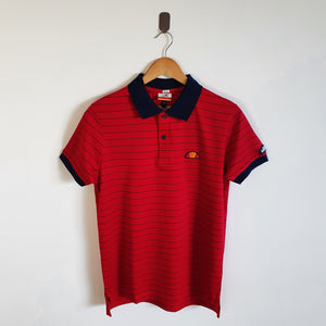 Ellesse Red Striped Polo Shirt