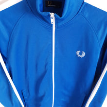 Load image into Gallery viewer, Fred Perry Blue Zipper/ Tracksuit Top - L
