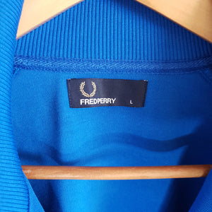 Fred Perry Blue Zipper/ Tracksuit Top - L