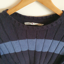 Load image into Gallery viewer, Tommy Hilfiger Womens Navy Crew Neck Sweatshirt
